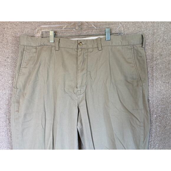 Polo Ralph‎ Lauren Chino Pants Mens 38x32 Brown Cotton Flat Front Preppy Casual - Picture 4 of 9